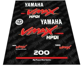 Yamaha VMAX 200 / 225 / 250 Outboard Decal Sticker Set
