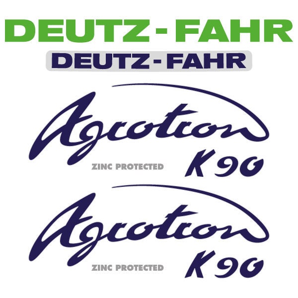 Deutz Fahr Agrotron (K90 / K100 / K110 / K120/ K430) Aftermarket Replacement Tractor Decal (Sticker) Set