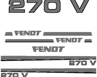 Fendt 270 V Aftermarket Replacement Tractor Decal Sticker Set