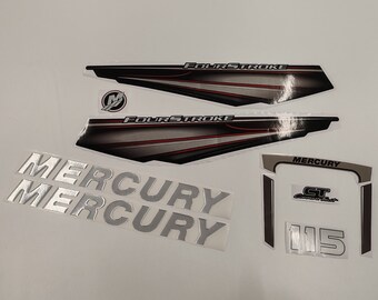 Mercury 15 Hp (2005-2007) Two Stroke Outboard Aftermarket Decal Sticker Set
