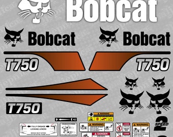 Bobcat T750 Loader Aftermarket Decal / Aufkleber / Adesivo / Autocollant / Ensemble de remplacement