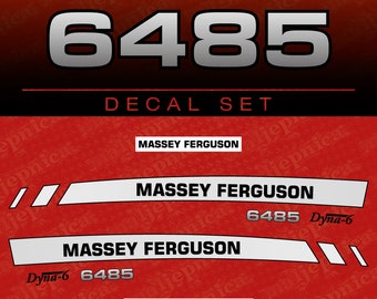 Massey Ferguson 6485 Aftermarket Replacement Tractor Decal (Sticker) Set