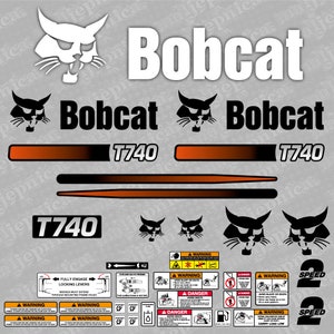 Bobcat T740 (R) Loader Aftermarket Decal / Aufkleber / Adesivo / Sticker / Replacement Set