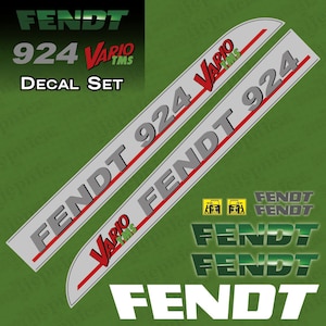 Fendt 924 Vario TMS Aftermarket Replacement Tractor Decal Sticker Set