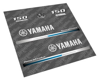 新品 YAMAHA 船外機 デカール ステッカー 4スト Amazon | AMR Racing 船外エンジン グラフィックキット