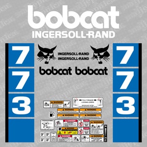 Bobcat 773 Ingersoll Rand Loader Aftermarket Decal / Aufkleber / Adesivo / Sticker / Replacement Set