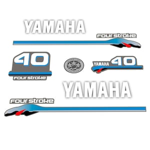 Yamaha 40 - 50 Four Stroke (2000) Outboard Decal Sticker Set