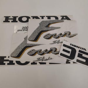Calcomanías de repuesto para el mercado de accesorios para el juego de calcomanías para motores fueraborda Honda 35 hp Four Stroke Gold 2000