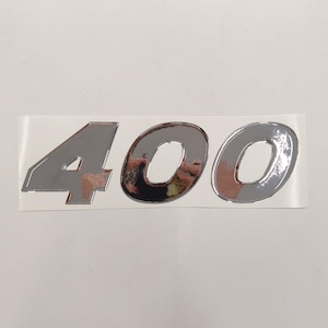 3D Raised Chrome Decal / 150 / 200 / 225 / 250 / 275 / 300 / 350 / 400hp - Aftermarket Replacement Reproduction for 2017 Mercury Verado