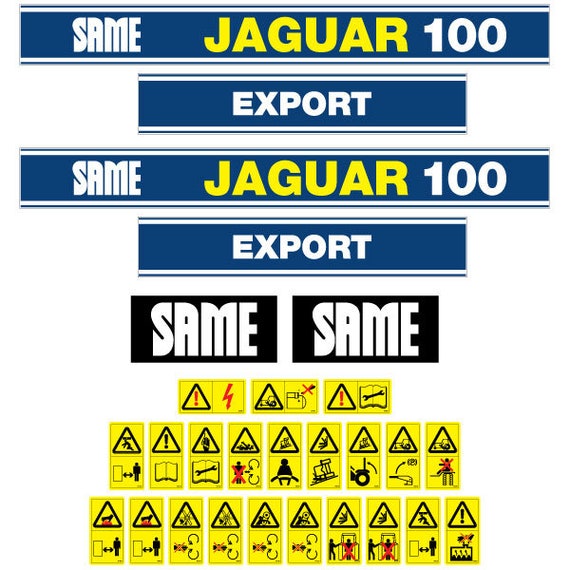Buy Same Jaguar 100 Aftermarket Replacement Tractor Decals sticker