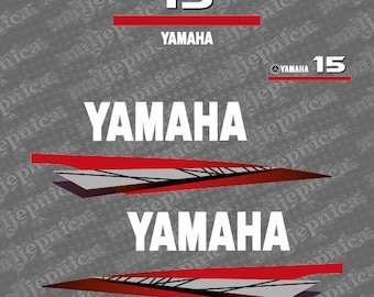 Yamaha 15 (1998-2001) Outboard Decal Sticker Set