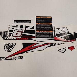 Suzuki 6 Four Stroke (2010) Aftermarket Replacement Outboard Decal Sticker Set