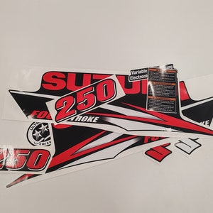Suzuki 250 RL Four Stroke (2010) Aftermarket Replacement Outboard Decal Sticker Set