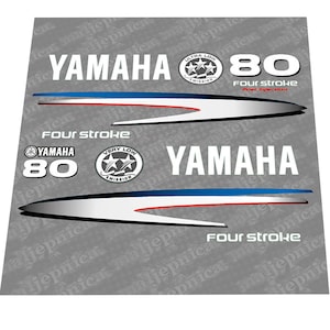 Yamaha 80 Four Stroke (2002-2006) Outboard Decal Sticker Set