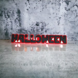 Personalized Halloween Sign | Bone Letters | Halloween Family Name Sign| Halloween Welcome Sign