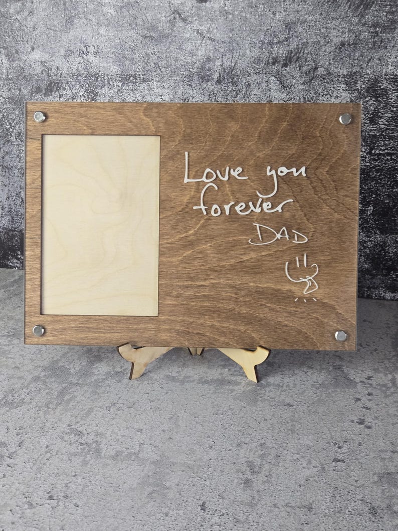 Engraved Handwriting Photo Frame: Memorial Keepsake Gift - Etsy