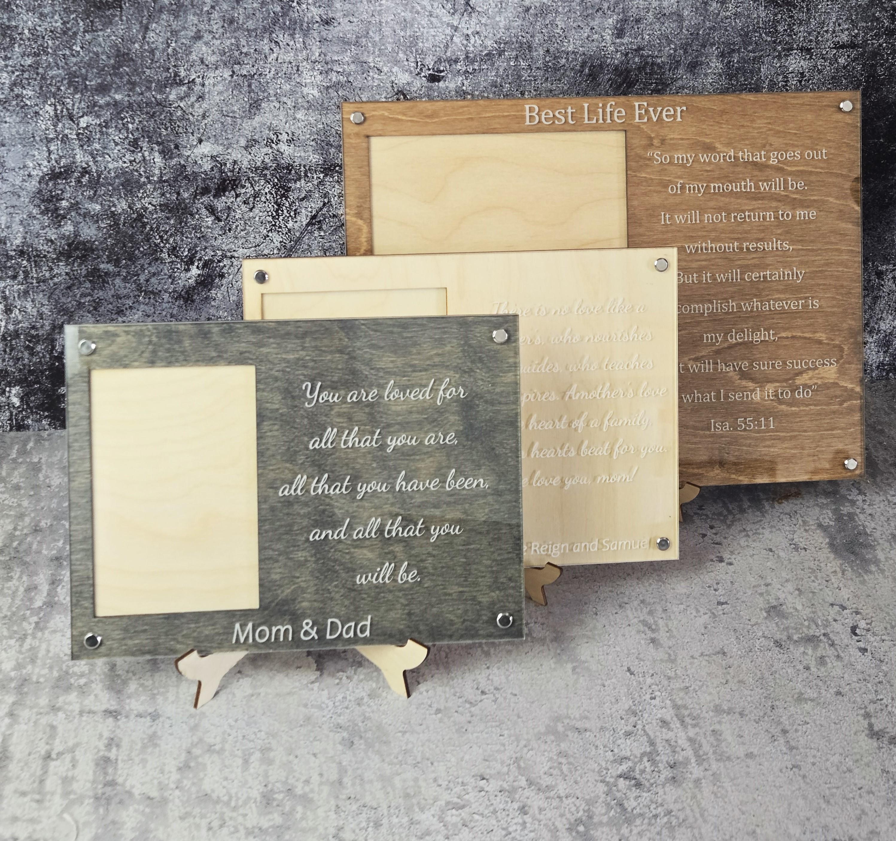 Engraved Handwriting Photo Frame: Memorial Keepsake Gift - Etsy