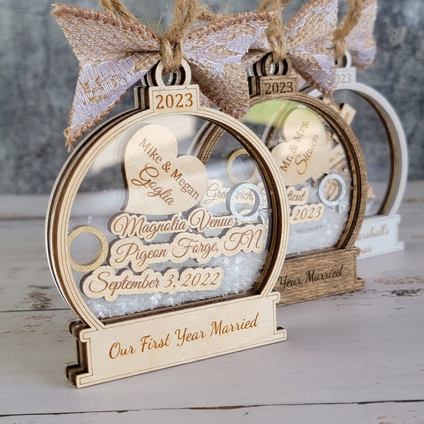 Christmas Ornament Married 2024 Etsy
