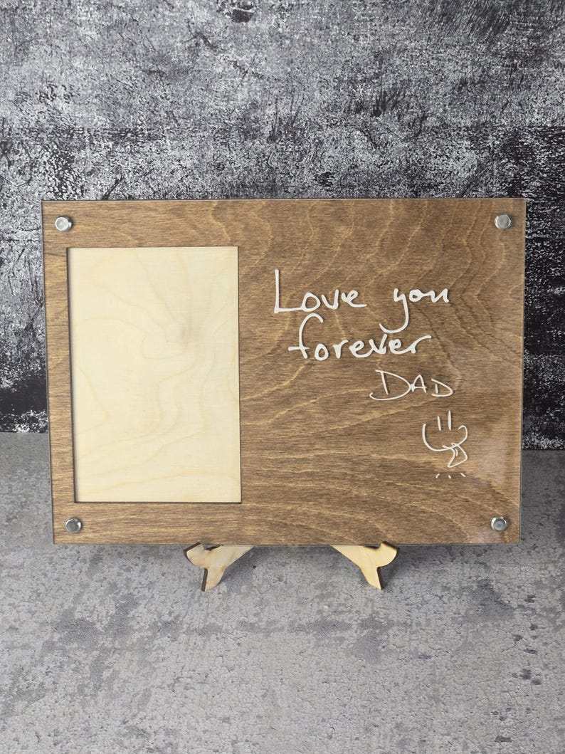 Engraved Handwriting Photo Frame: Memorial Keepsake Gift - Etsy