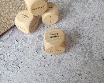 Couples date decision dice-Personalized Valentines Gift- Date night, Valentines Gift, gift for her