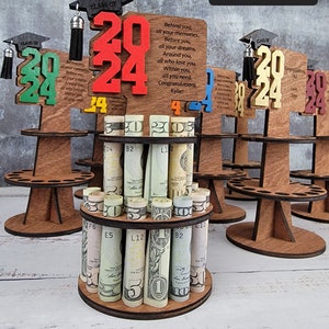 Graduation Gift Money Holder, Tiered Graduation Money Cake, Gaduation Gift Ideas For Him, Gift ideas for Her, Personalized Graduation Gift image 9