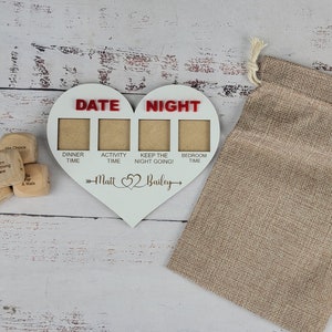 Valentines Gift, Couples date decision dice-Personalized Valentines Gift- Date night