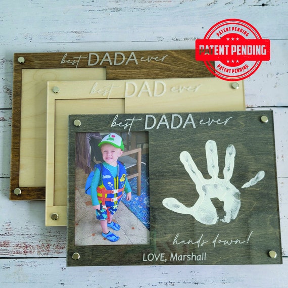 Father's Day Handprint Ideas Best Dad Ever Handprint Picture Frame