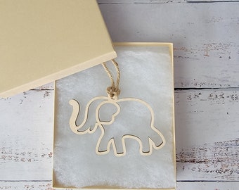 Elephant Friendship Sisterhood Ornament Keepsake Gift Wood ornament