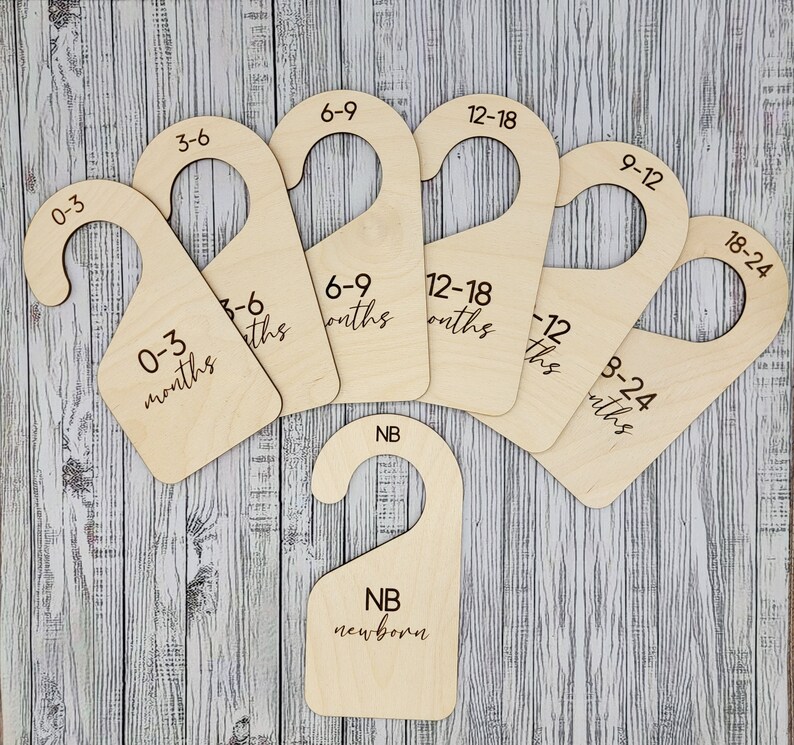 Baby Closet Dividers Wooden Baby Clothes Dividers Baby - Etsy