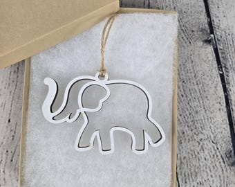 Elephant Friendship Sisterhood Ornament Keepsake Gift Wood ornament