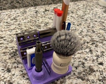 Rockwell 6C Shaving Stand, Safety Razor/Shaving Brush Stand & Shaving Station