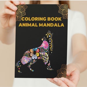 Animal Mandala Coloring pages | Printable Coloring Pages | Instant Download