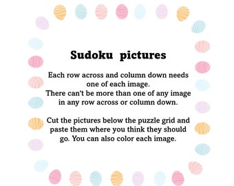 Easter sudoku pictures for kids with solution 20 pages and additional solutions pages