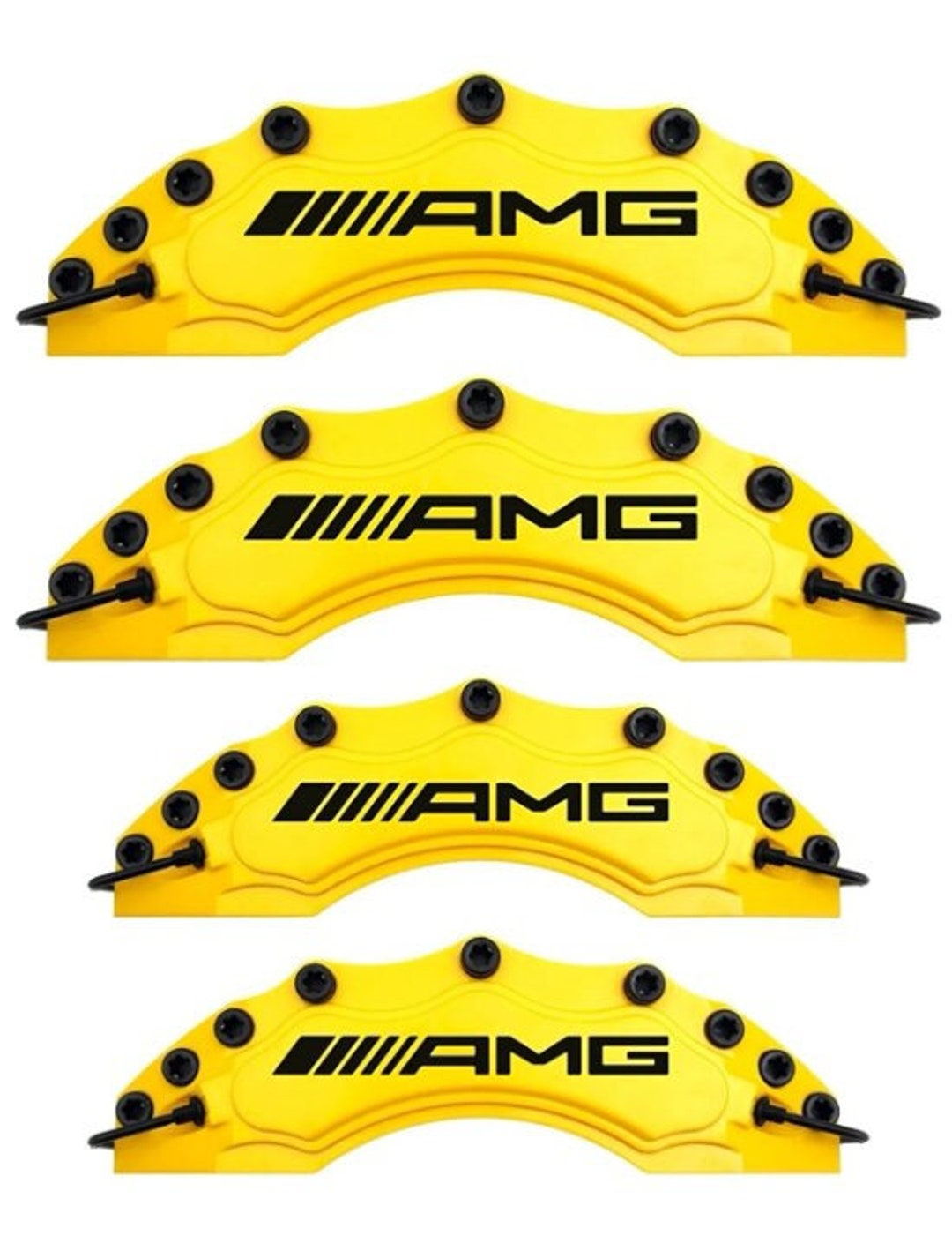 Amg Caliper Cover Set of 4 Black Etsy New Zealand