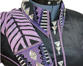 Western Show Pleasure Rail Chemise Veste Gilet Vêtements Showmanship Équitation Equilong - France