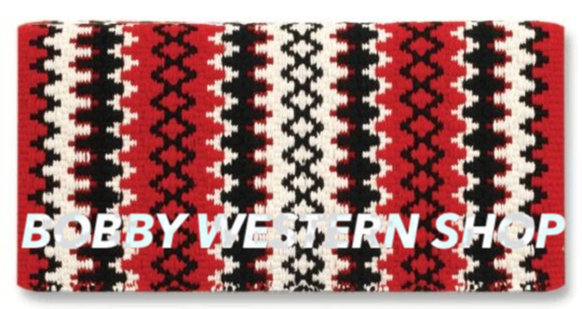 Selle western Navajo en pure laine avec garrot ouvert et relevé
