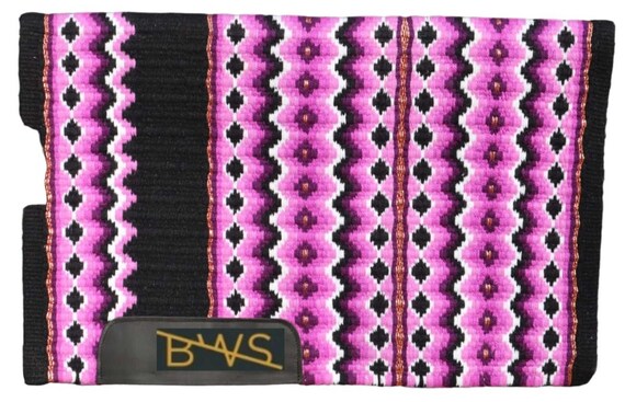 Couverture De Selle Western – Laine D'Inde – Motif Fait Main – Taille Unique