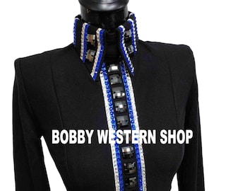 Hot Selling Black Western Show Shirt - Showmanship Shirt for Women - Horse Riding Shirt for Women - Decorated with Stones