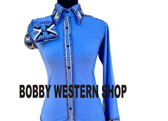 Chemise D'équitation Femme – Spectacle Western Showmanship – GALAXY LEATHERS EQUESTRIAN