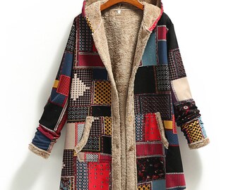 patchwork coat uk