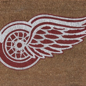 Red Wing Doormat, Coir, Detroit, Football, Detroit Red Wings