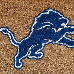 Detroit Lions, Doormat, Detroit, Gift, Lions, Football