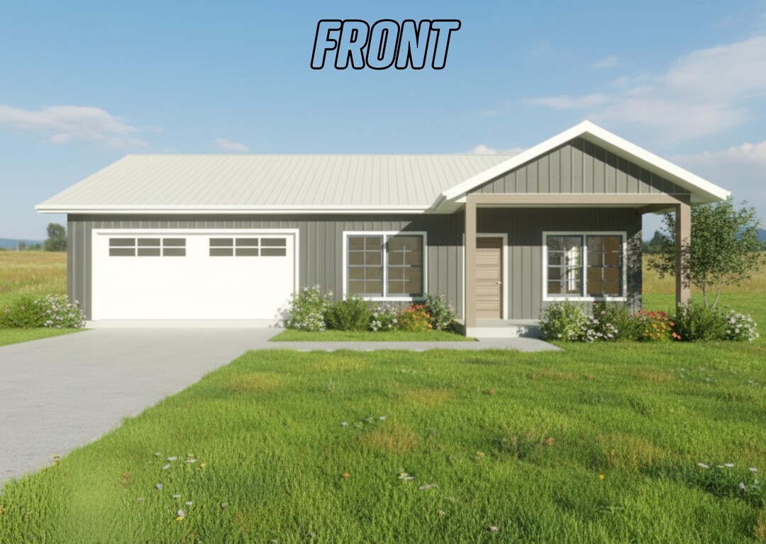 Simple House Plan | 1 Bedroom 1 Bathroom | Simple Concept | Instant ...