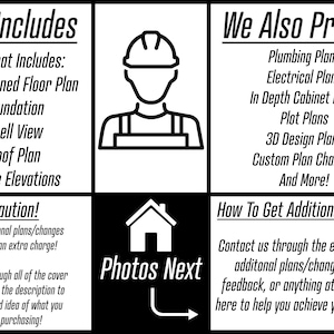 Traditional House Plan | 3 Bedroom 4 Bathroom | Traditional Floor Concept | Instant Download image 5