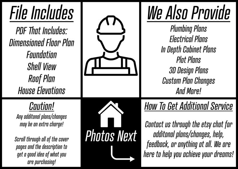 Traditional House Plan | 3 Bedroom 4 Bathroom | Traditional Floor Concept | Instant Download image 5