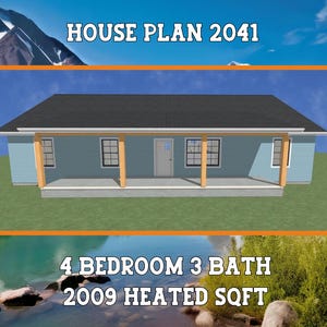 house plan - 4 bed 3 bath