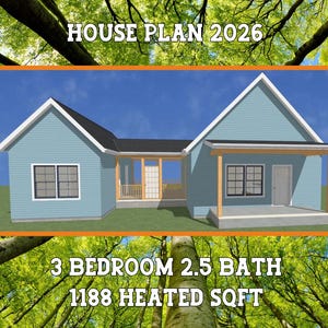 house plan - 3 Bed 2.5 Bath