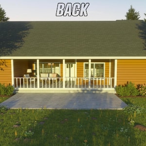 Traditional House Plan | 3 Bedroom 4 Bathroom | Traditional Floor Concept | Instant Download image 8