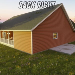 Traditional House Plan | 3 Bedroom 4 Bathroom | Traditional Floor Concept | Instant Download image 7