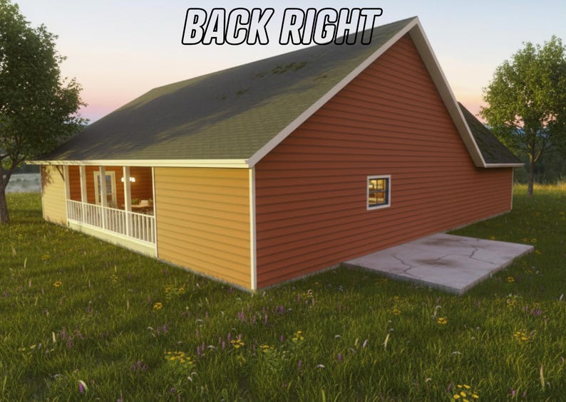 Traditional House Plan | 3 Bedroom 4 Bathroom | Traditional Floor Concept | Instant Download image 7